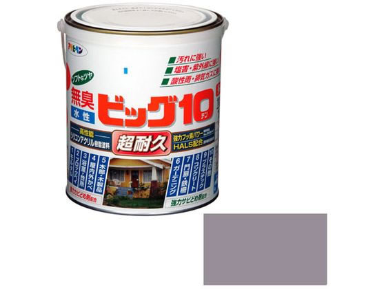アサヒペン 水性ビッグ10多用途 1.6L 236 ウォームグレー