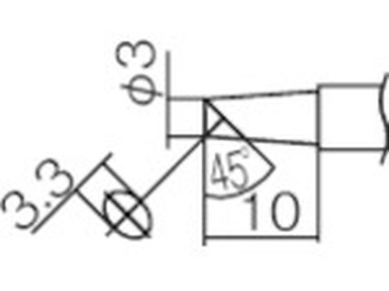 白光 こて先 3BC型 T12-BC3 白光 こて先 3BC型 T12-BC3