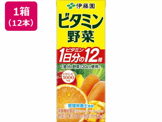 伊藤園 ビタミン野菜 200ml×12本 伊藤園 ビタミン野菜 200ml×12本