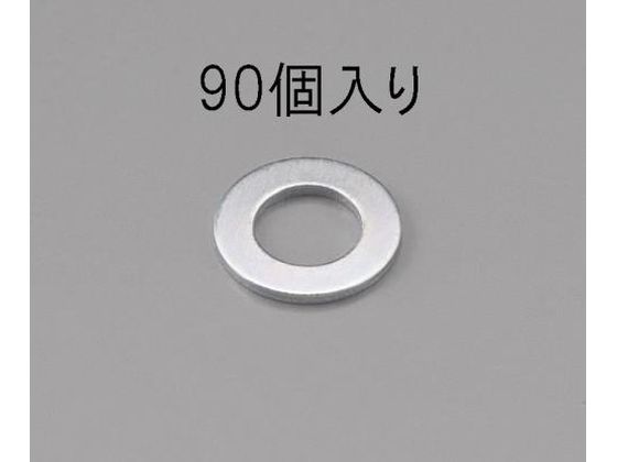 エスコ 平ワッシャー 三価クロメート 小形 M5 90枚 EA949LX-305