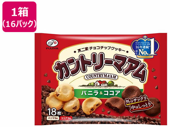 不二家 カントリーマアム バニラ&ココア 16パック 不二家 カントリーマアム バニラ&ココア 16パック