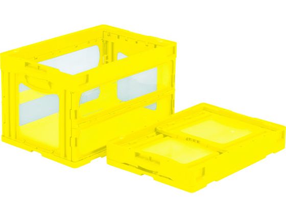 サンコー 折畳コンテナー 559010 マドコンOー50Bイエロー