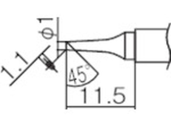 白光 こて先 1BC型 面のみ T12-BCF1 白光 こて先 1BC型 面のみ T12-BCF1