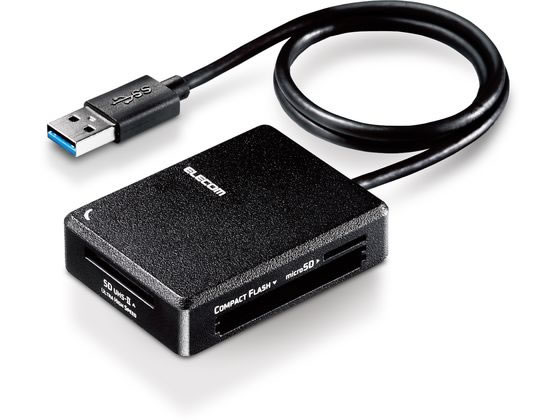 エレコム カードリーダー USB3.0 超高速 ブラック MR3-C402BK エレコム カードリーダー USB3.0 超高速 ブラック MR3-C402BK
