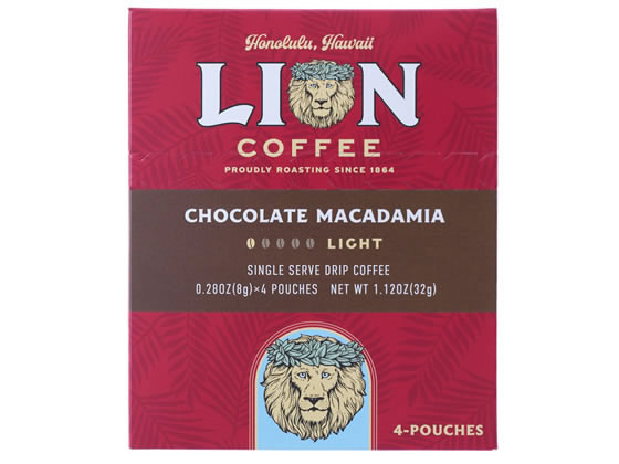 キーコーヒー ライオンコーヒー シングルサーブ チョコレートマカダミア 8g×4袋 キーコーヒー ライオンコーヒー シングルサーブ チョコレートマカダミア 8g×4袋