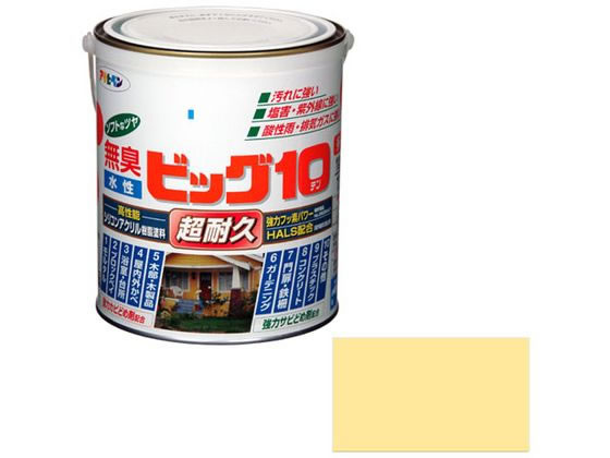 アサヒペン 水性ビッグ10多用途 1.6L 227 クリーム色