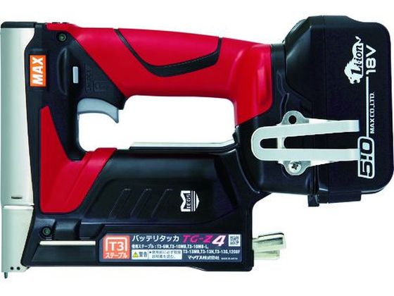 MAX バッテリタッカセット 18ボルト 5.0アンペアセット ティ3ステープル用 TG-Z4-BC 1850A MAX バッテリタッカセット 18ボルト 5.0アンペアセット ティ3ステープル用 TG-Z4-BC 1850A
