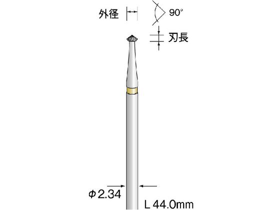 ミニモ 超硬カッター ストレートカット φ1.8 BC1712 ミニモ 超硬カッター ストレートカット φ1.8 BC1712