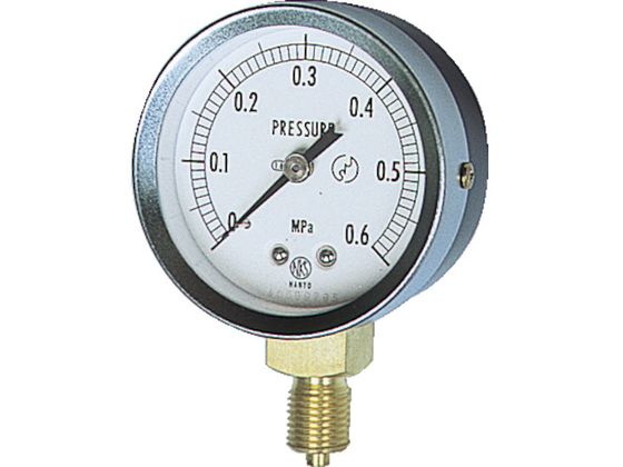 長野 JIS汎用形圧力計A枠(ストレート) 圧力レンジ(MPa):0.0~0.10 GS50-121-0.1MP