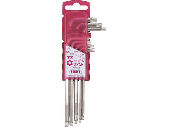 エイト TXレンチ ボールポイント 両穴付 セミロング ドアホルダー セット TXBH-S8 エイト TXレンチ ボールポイント 両穴付 セミロング ドアホルダー セット TXBH-S8