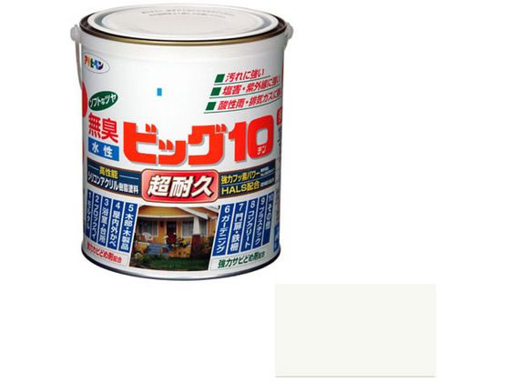 アサヒペン 水性ビッグ10多用途 1.6L 220 アッシュホワイト