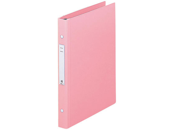 ●色：ピンク●サイズ：Ａ４・Ｓ型 ４穴●外寸法：縦３１５×横２５８×背幅３１ｍｍ●材質：表紙・背／ポリプロピレン、背折り曲げ部／エラストマー樹脂、とじ具／スチール