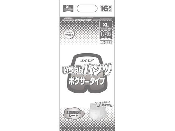 カミ商事 エルモアいちばん パンツ ボクサータイプ XL 16枚 カミ商事 エルモアいちばん パンツ ボクサータイプ XL 16枚