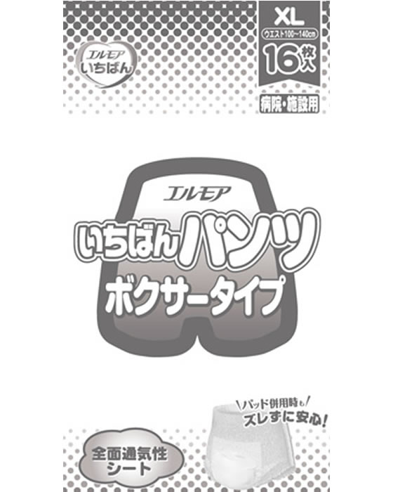 都内で エルモアいちばん パンツライト M～L 8パック（カミ商事 おむつ・パンツ