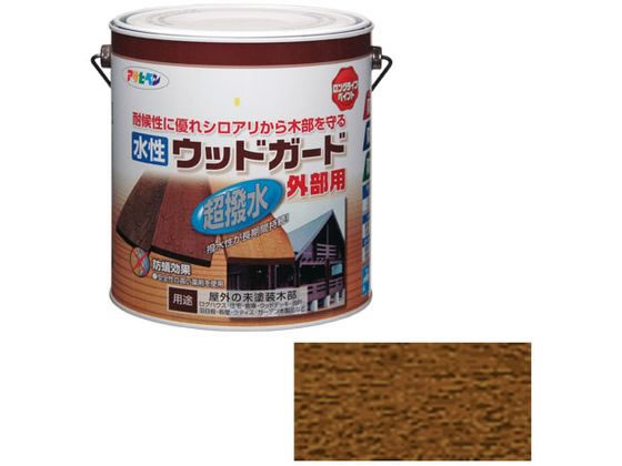 アサヒペン 水性ウッドガード外部用 3L ウォルナット 11