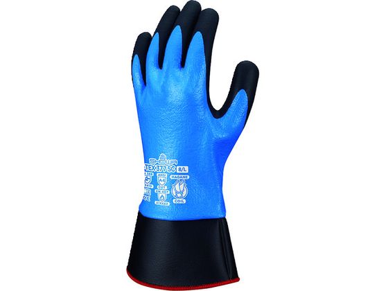 ショーワ 耐切創手袋 ハガネコイル S-TEX377SC ブルー M ショーワ 耐切創手袋 ハガネコイル S-TEX377SC ブルー M