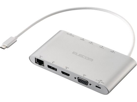 エレコム TypeCドッキングステーション 11-in-1 シルバー DST-C28SV エレコム TypeCドッキングステーション 11-in-1 シルバー DST-C28SV