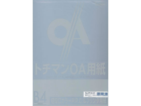 ●極厚口カラーＰＰＣペーパー●規格：Ｂ４（２５７×３６４ｍｍ）●坪量：１２８ｇ／ｍ２●紙厚：１５０μ●古紙約３０％●対応プリンタ：ＰＰＣ、レーザー、インクジェット、熱転写、ドットインパクト●紙色：グレ