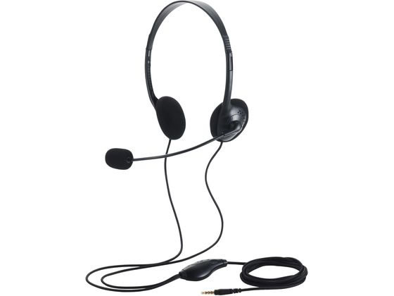 エレコム 有線ヘッドセット 3.5mm 4極 ブラック HS-HP14STBK エレコム 有線ヘッドセット 3.5mm 4極 ブラック HS-HP14STBK