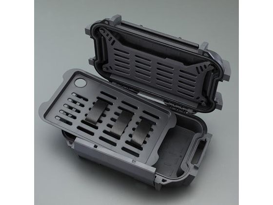 エスコ 防水ケース 194×119×48mm・内寸 黒 EA657MC-40B