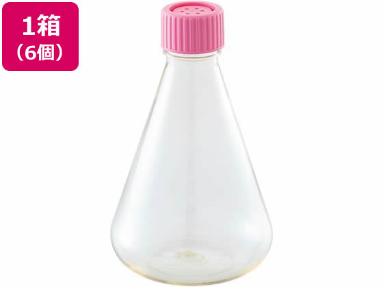 アズワン ビオラモディスポ滅菌三角フラスコ 1000mL ベントフィルターキャップ SEF1000V 4-2671-07