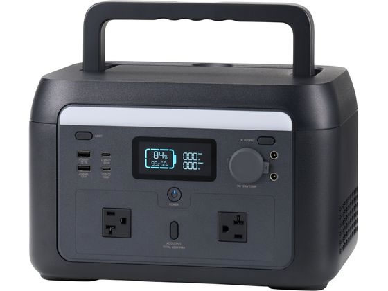 エレコム ポータブル電源 大容量 512Wh ブラック DE-PS500PBK エレコム ポータブル電源 大容量 512Wh ブラック DE-PS500PBK