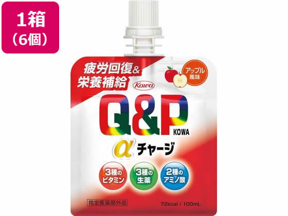 興和 キューピーコーワαチャージ アップル風味 100mL×6袋 興和 キューピーコーワαチャージ アップル風味 100mL×6袋