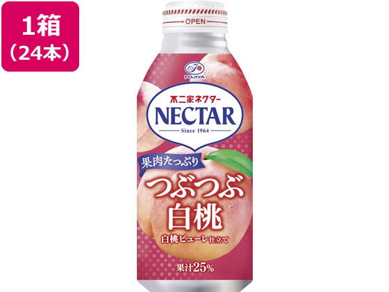 伊藤園 不二家ネクター つぶつぶ白桃 380g ボトル缶×24本 伊藤園 不二家ネクター つぶつぶ白桃 380g ボトル缶×24本