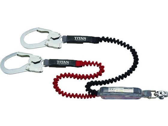 EXJ伸縮ストラップ式 レッド ダブル 墜落制止用器具 EXJ伸縮ストラップ式 レッド ダブル 墜落制止用器具