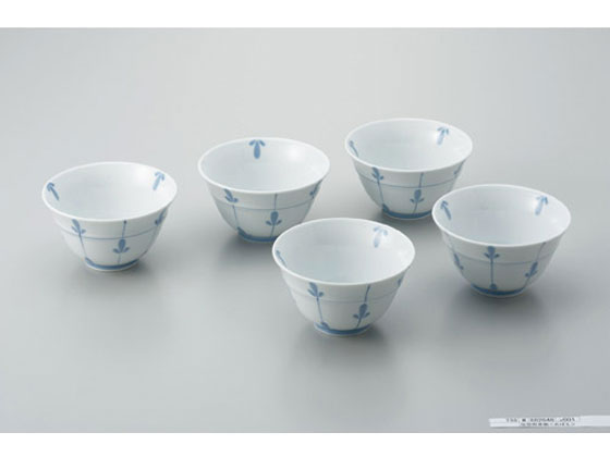 いちがま 反型煎茶碗 めばえ 5客セット