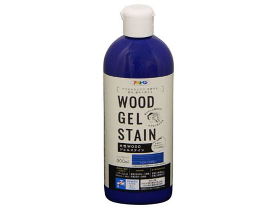アサヒペン 水性WOODジェルステイン 300ml インディゴブルー