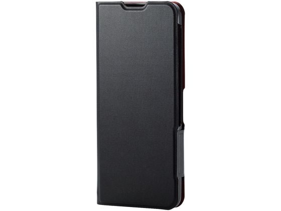 エレコム BASIO active2 手帳型ケース ブラック PM-S243PLFUBK