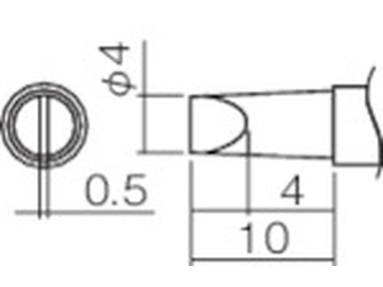 白光 こて先 4D型(Z) T12-D4Z 白光 こて先 4D型(Z) T12-D4Z