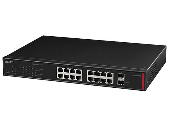 バッファロー 法人向け レイヤー2 Giga スマートスイッチ 16ポート ブラック バッファロー 法人向け レイヤー2 Giga スマートスイッチ 16ポート ブラック