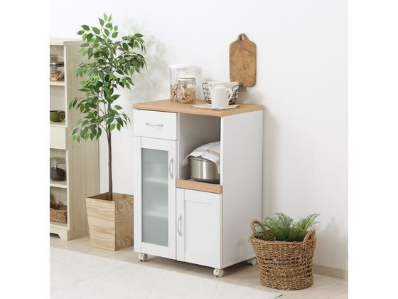 キッチンカウンター レンジ台 幅60 食器棚 キッチン 収納 サージュ