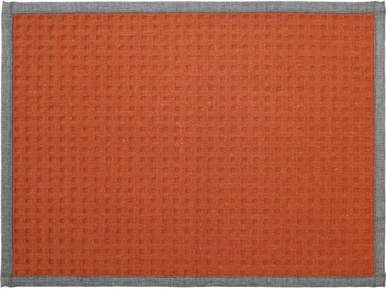 ヨコズナクリエーション サラット バスマット 約45×60cm オレンジ