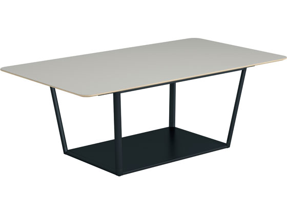 コクヨ リージョン 角形 ミドルテーブル黒脚 W2100 ペブル 