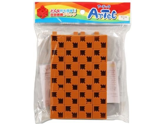 アーテック Artecブロック 基本四角 24P 茶 77752