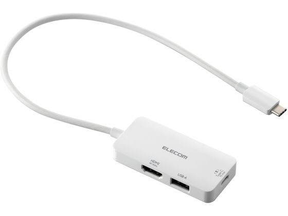 エレコム Type-C ドッキングステーション 3-in-1 ホワイト DST-C31WH エレコム Type-C ドッキングステーション 3-in-1 ホワイト DST-C31WH