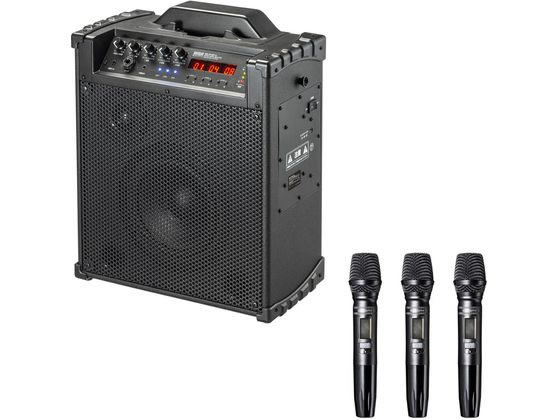 サンワサプライ ワイヤレスマイク付き拡声器スピーカー MM-SPAMP16 サンワサプライ ワイヤレスマイク付き拡声器スピーカー MM-SPAMP16