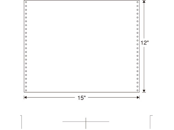 日本通信紙 白紙ストックフォーム 15×12 2000枚 WF15×12 1P