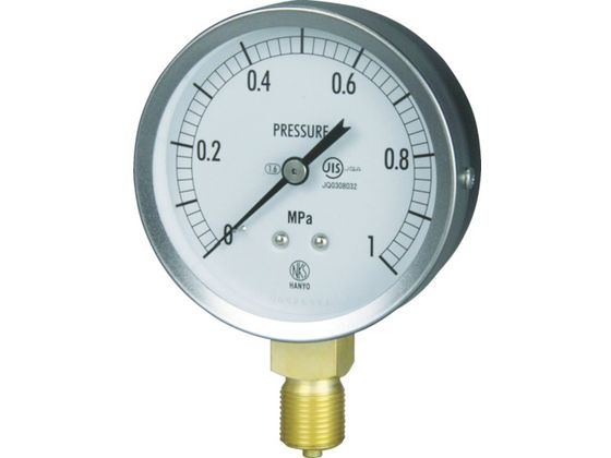 長野 JIS汎用形圧力計(A枠) 圧力レンジ(MPa):0.0~1.00 GS51-131-1.0MP