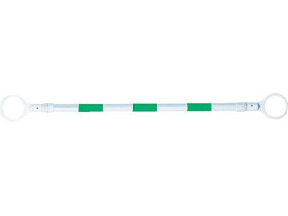TRUSCO 伸縮ガードバー 1.2~2m グリーンホワイト TGBS-GW-20