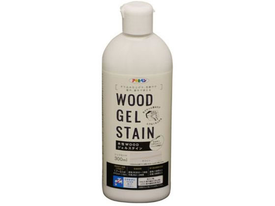 アサヒペン 水性WOODジェルステイン 300ml ホワイト