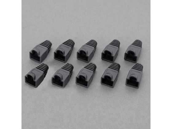 エスコ RJ45プラグ保護カバー 黒 10個 EA764BK-24 エスコ RJ45プラグ保護カバー 黒 10個 EA764BK-24