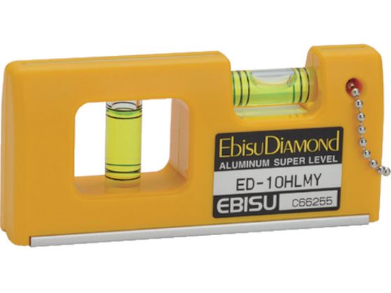 エビスダイヤモンド 磁石付ハンディーレベルー2 イエロー ED-10HLMY エビスダイヤモンド 磁石付ハンディーレベルー2 イエロー ED-10HLMY