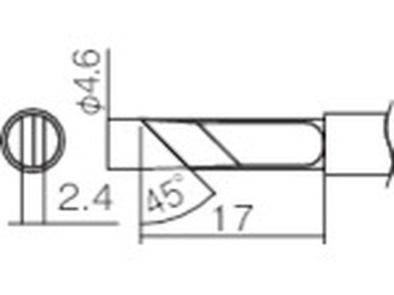 白光 こて先 KF型 T12-KF 白光 こて先 KF型 T12-KF