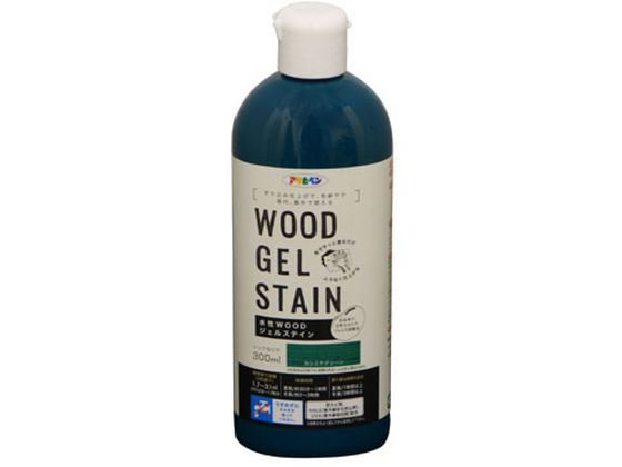 アサヒペン 水性WOODジェルステイン 300ml カシミヤグリーン