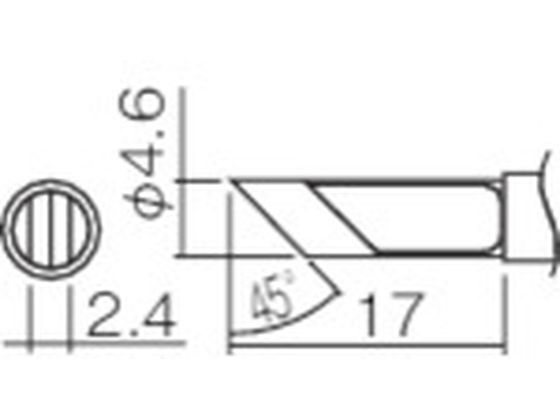 白光 こて先 KF型(Z) T12-KFZ 白光 こて先 KF型(Z) T12-KFZ