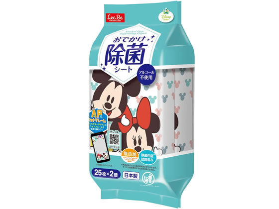 レック おでかけ除菌シート ミッキー&フレンズ ディズニー 25枚×2
